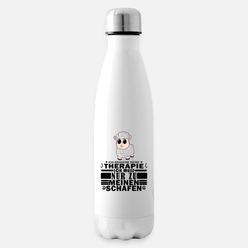 Schafe Schaf Schafzüchter Geschenk - Isolierflasche - Weiß