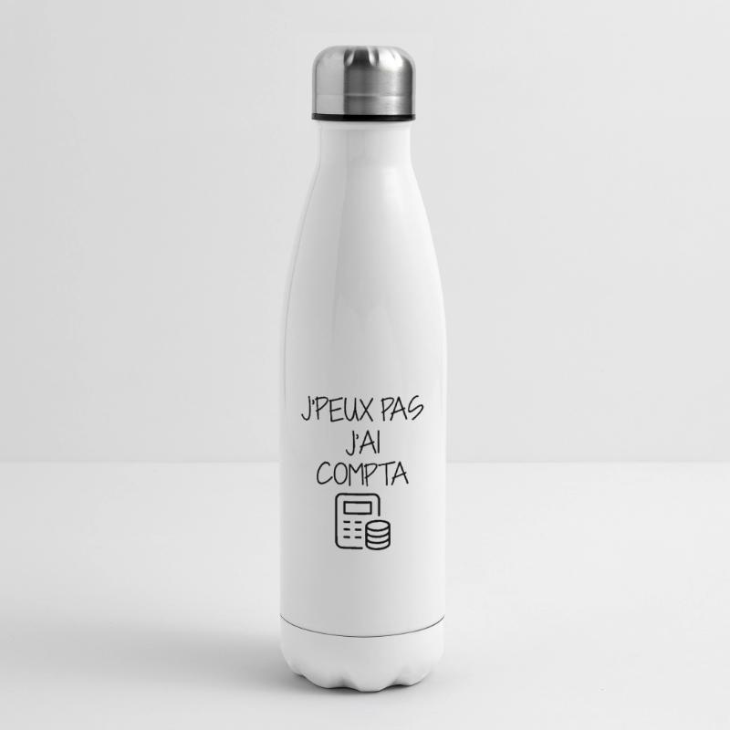 comptable / comptabilité / compter / chiffre Bouteille isotherme