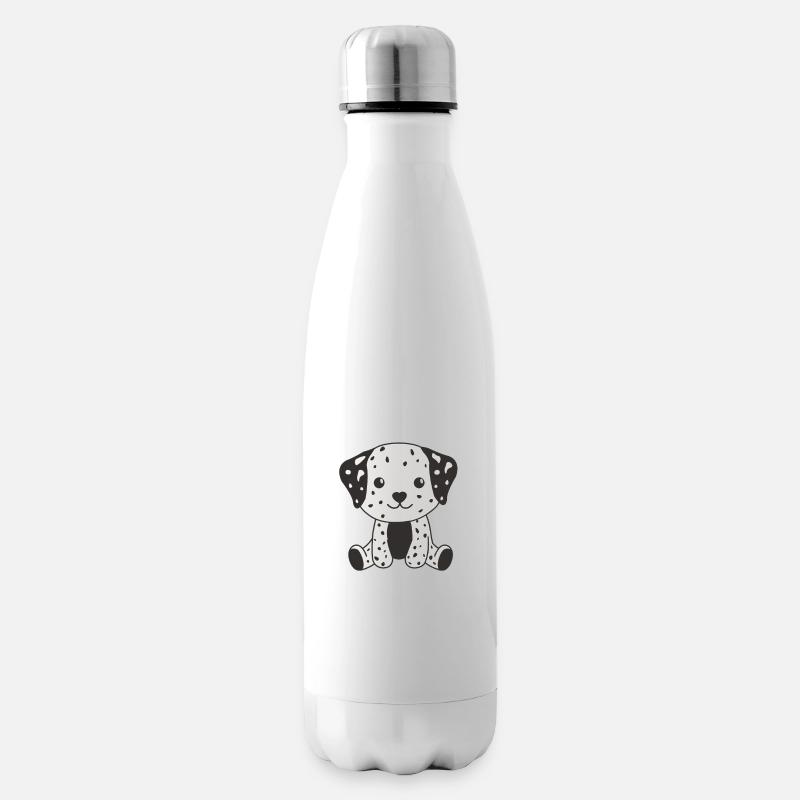 Dalmatiner süße Hunde lustige Dalmatiner - Isolierflasche - Weiß