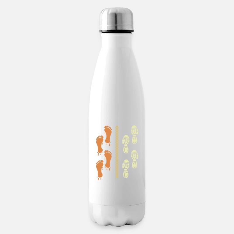 Triathlet Läufer Radfahrer - Isolierflasche - Weiß