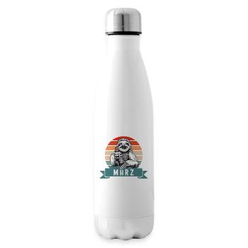 Faultier Geburtstag März 2021 Geboren Jahrgang - Isolierflasche - Weiß - Rechts