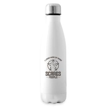 I laugh when my Music scares People Heavy Metal - Isolierflasche - Weiß - Rechts