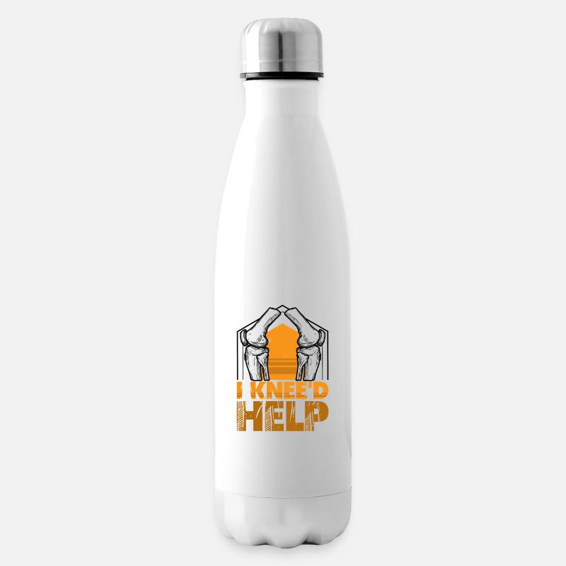I Knee'd help - Isolierflasche - Weiß