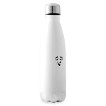 Logo Yoga Love Emblème Hatha Asanas Kundalini - Bouteille isotherme - blanc - Droite
