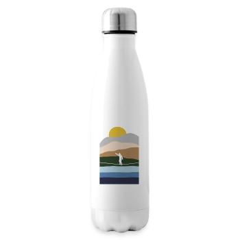 Balancing Indoor Slackers Slackerliner Slackline - Insulated Water Bottle - white - Right