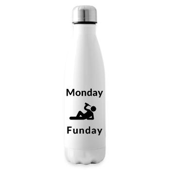 Monday Funday - Insulated Water Bottle - white - Right