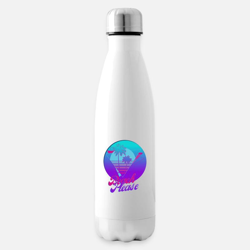 Beach Please #2 - Summer - Isolierflasche - Weiß