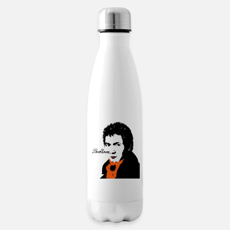 Beethoven - Isolierflasche - Weiß