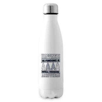 Happiness Is Finding A Hidden Arrowhead - Insulated Water Bottle - white - Right