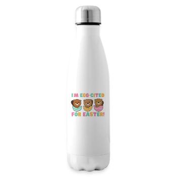 süße Bibern zu Ostern mit Ostereiern Biber - Isolierflasche - Weiß - Rechts