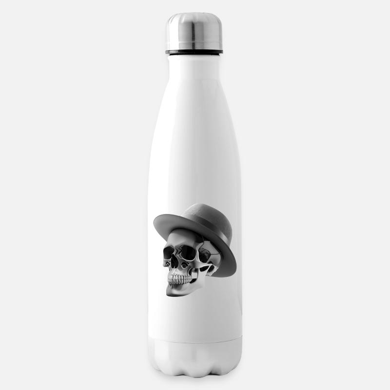 Crâne - Bouteille isotherme - blanc
