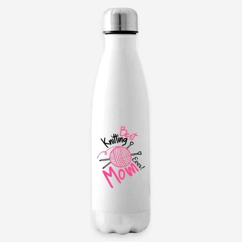 Beste Strickmutter aller Zeiten - Isolierflasche - Weiß