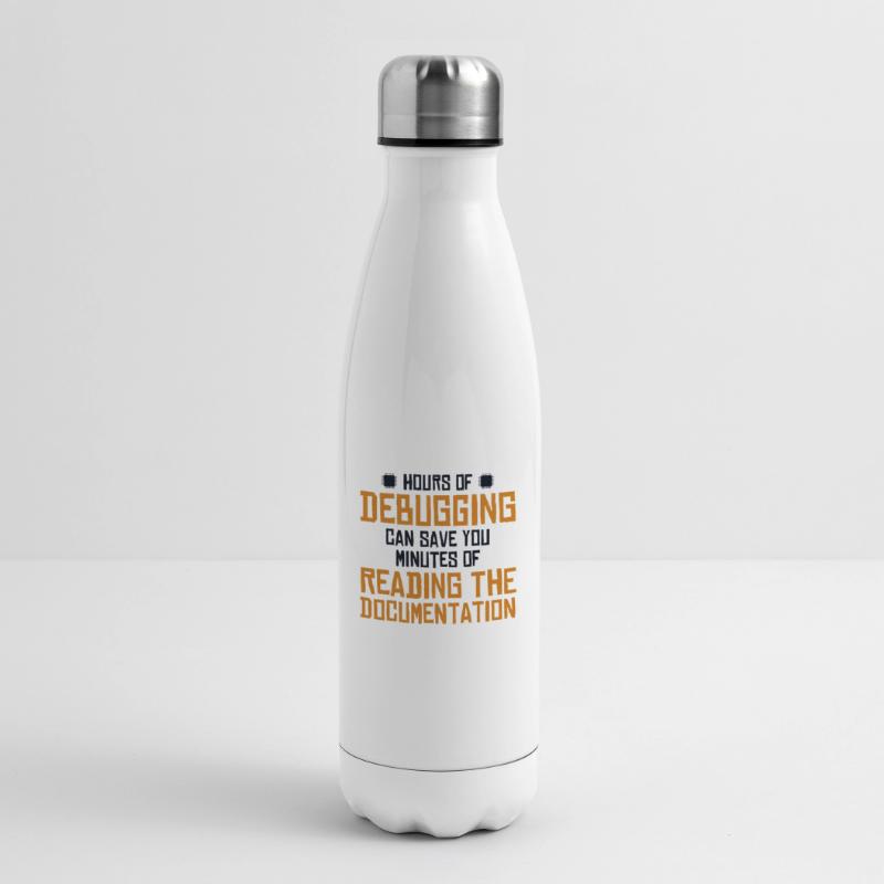 Hours Of Debugging Software Engineer Developer Insulated Water Bottle