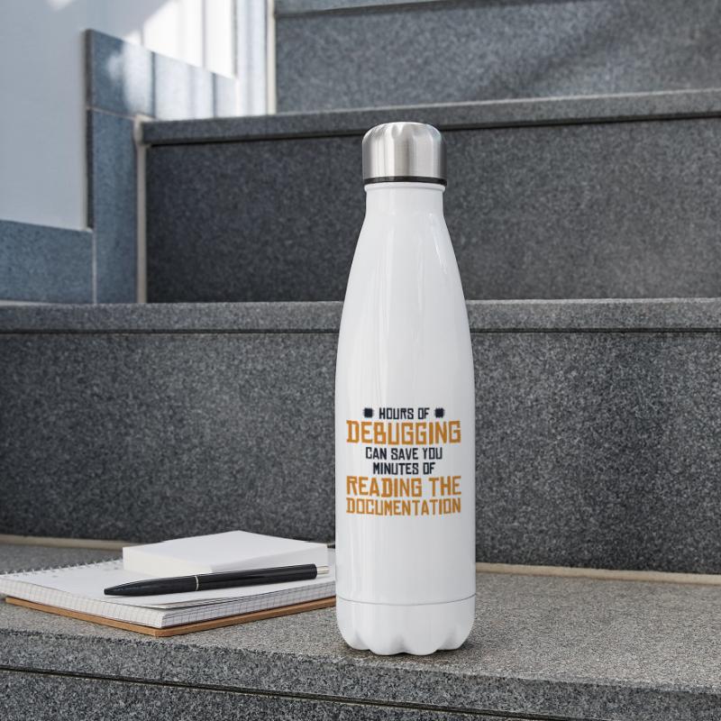 Hours Of Debugging Software Engineer Developer Insulated Water Bottle