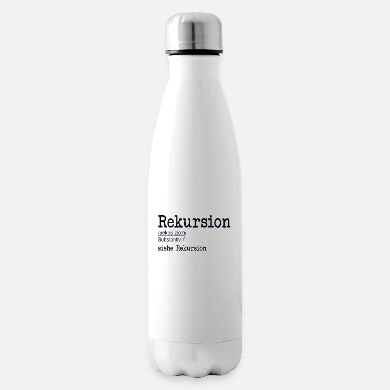 Rekursion Definition Softwareentwickler Coder - Isolierflasche - Weiß