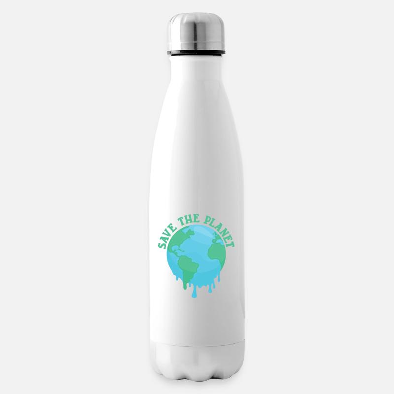 Save The Planet - Isolierflasche - Weiß