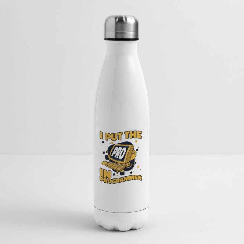 I Put The Pro In Programmer Developer Coder Isolierflasche