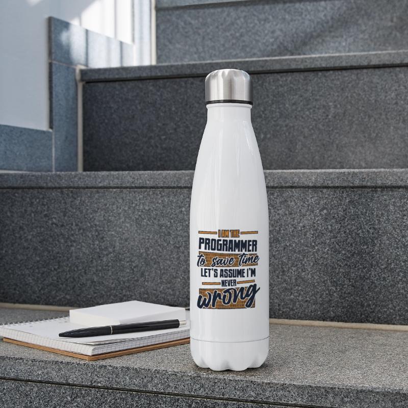 Programmeur Supposons que je ne me trompe jamais de codeur Bouteille isotherme