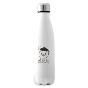 Enfants de la maternelle cloué Lapin Graduation - Bouteille isotherme - blanc - Droite