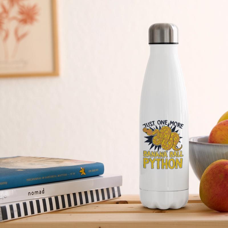 Just One More Schlange Python Banana Ball Python Isolierflasche