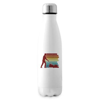 Retro horticulture allotment garden allotment garden - Insulated Water Bottle - white - Right