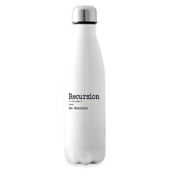 Recursion Definition Developer Coder Programmierer - Isolierflasche - Weiß - Rechts