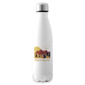 Nature Inspired Trekking Mountain Hiking Hiking - Insulated Water Bottle - white - Right