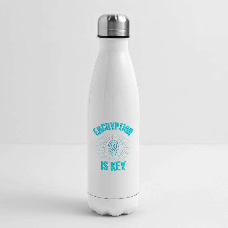 Encryption is the key Coding Coder Insulated Water Bottle