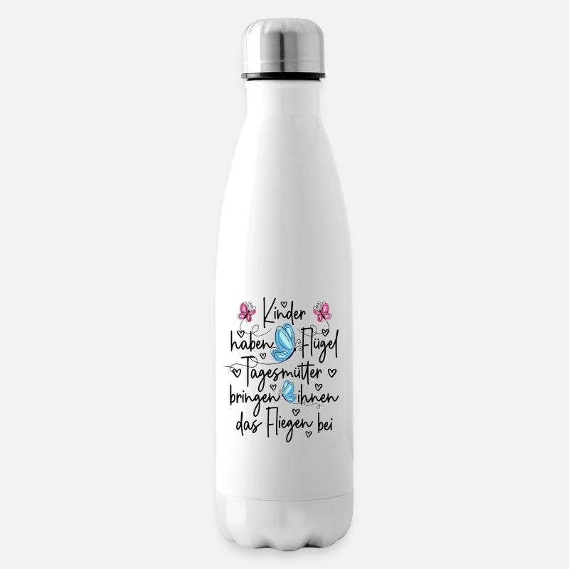 Tagesmutter - Isolierflasche - Weiß