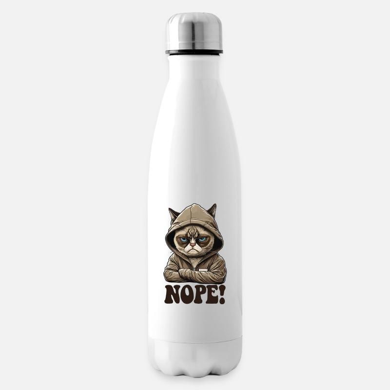 Nope! Neinsager - Mitarbeiter Arbeitskollegen - Isolierflasche - Weiß