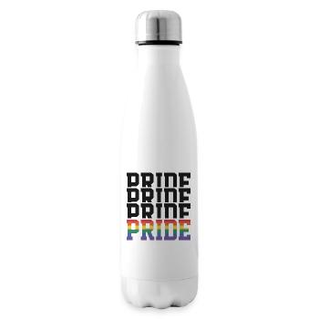 Fierté Arc-en-ciel Gay Pride - Bouteille isotherme - blanc - Droite