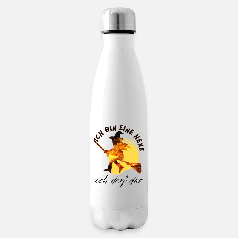 Ich bin eine HEXE ich darf das - Isolierflasche - Weiß