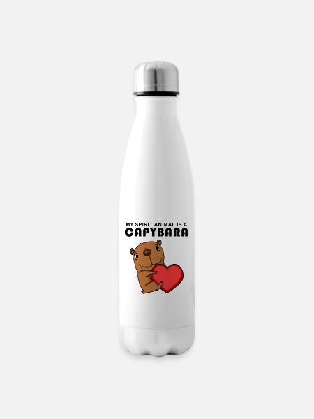 Capybara Wasserschwein - Isolierflasche - Weiß