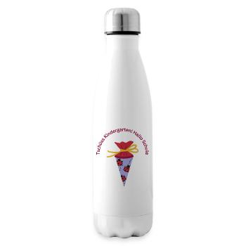 Tschüss Kindergarten Hallo Schule - Isolierflasche - Weiß - Rechts