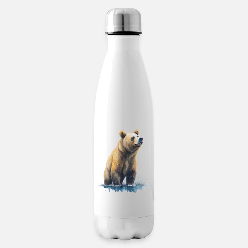 Grizzly - Isolierflasche - Weiß
