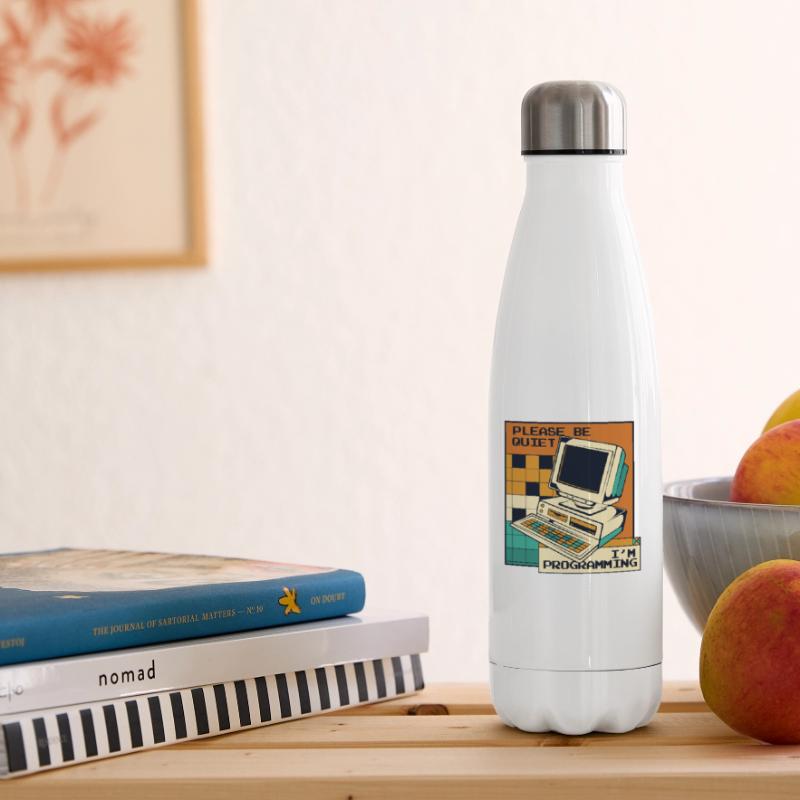 Please Be Quiet Software Engineer Developer Insulated Water Bottle