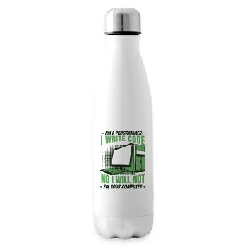 Non, je ne réparerai pas votre développeur informatique - Bouteille isotherme - blanc - Droite