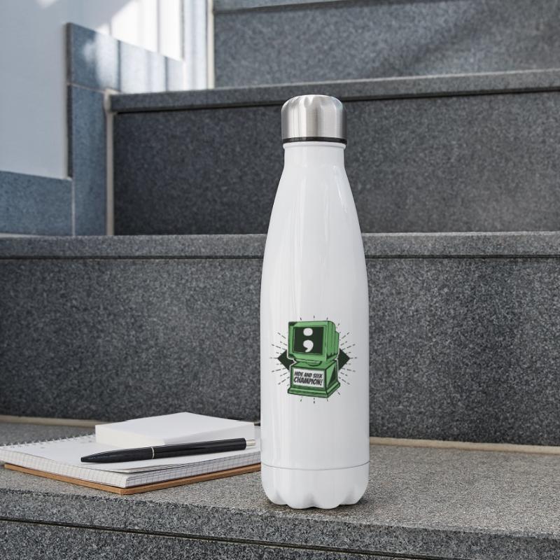 Hide And Seek Champion Software Engineer Coder Insulated Water Bottle