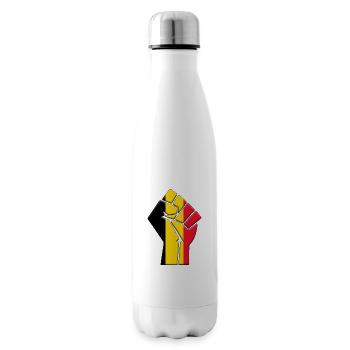Belgique Drapeau Pays belge Fierté Natif - Bouteille isotherme - blanc - Droite