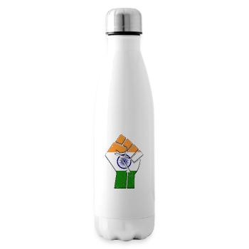 Indien-Flagge Indischer Landstolz Einheimische Familie - Isolierflasche - Weiß - Rechts