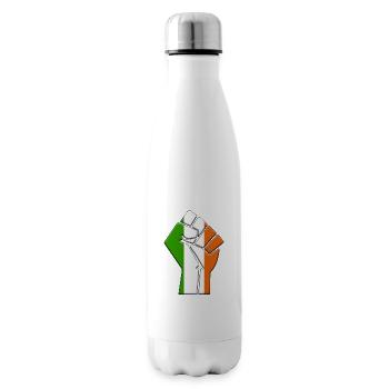 Irland-Flagge Irischer Landstolz Einheimische Abstammung - Isolierflasche - Weiß - Rechts