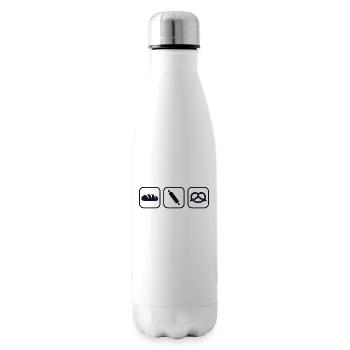 Retro hobby baker bakery confectioner master baker - Insulated Water Bottle - white - Right