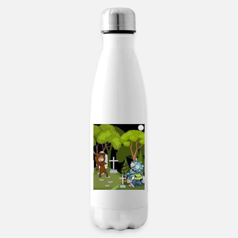 Friedhof der Zombies - Isolierflasche - Weiß