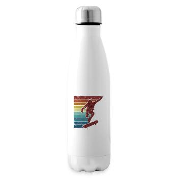Retro Skatergirl Skaterboy Skatepark Skater - Isolierflasche - Weiß - Rechts