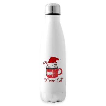 X-mas Cat - Insulated Water Bottle - white - Right