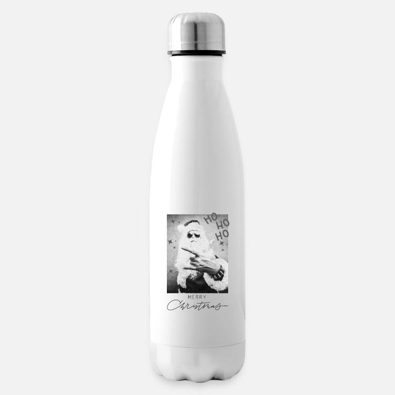 HO HO HO Joyeux Noël (2) - Bouteille isotherme - blanc