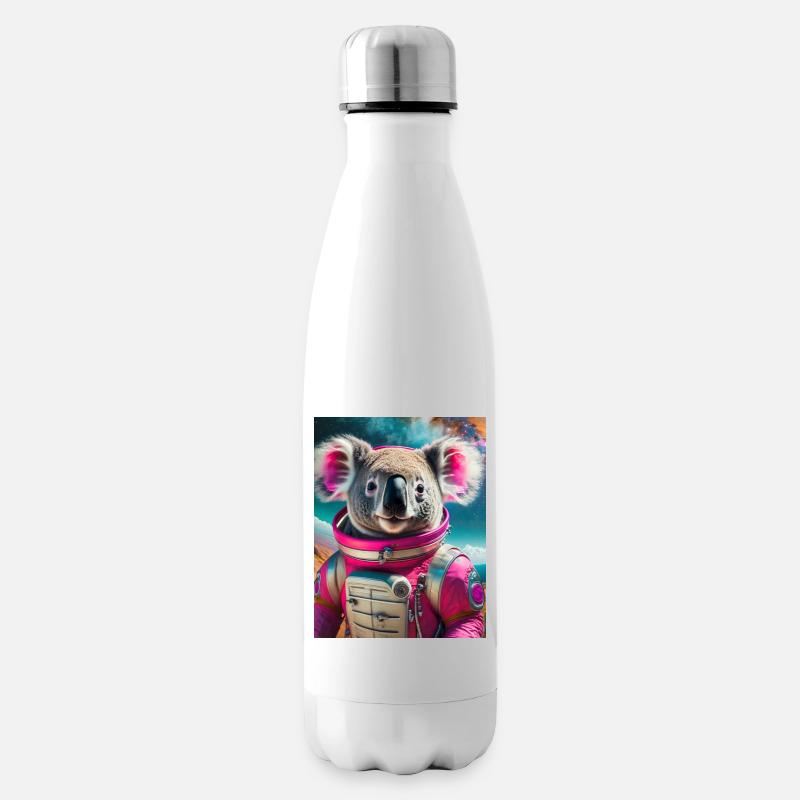 Koala mit Astronautenkleid - Isolierflasche - Weiß