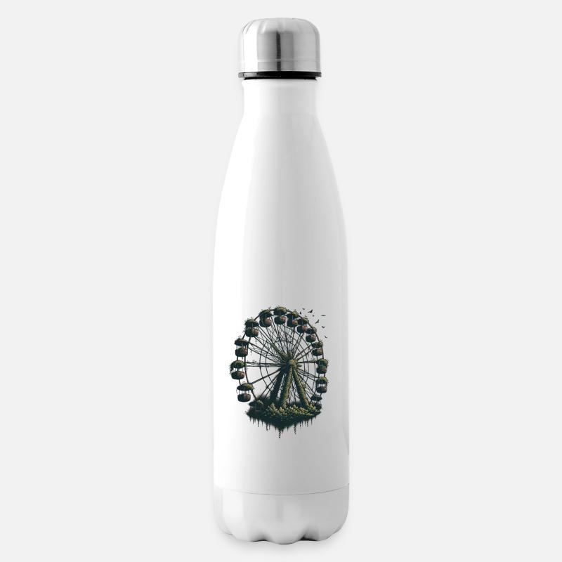 Verlassenes Riesenrad - Isolierflasche - Weiß
