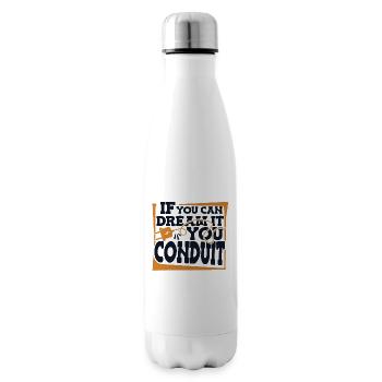 Si vous pouvez le rêver, vous conduisez un technicien en électronique - Bouteille isotherme - blanc - Droite
