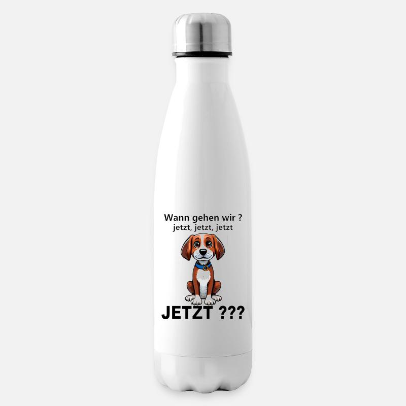 Süsser Hund - Isolierflasche - Weiß